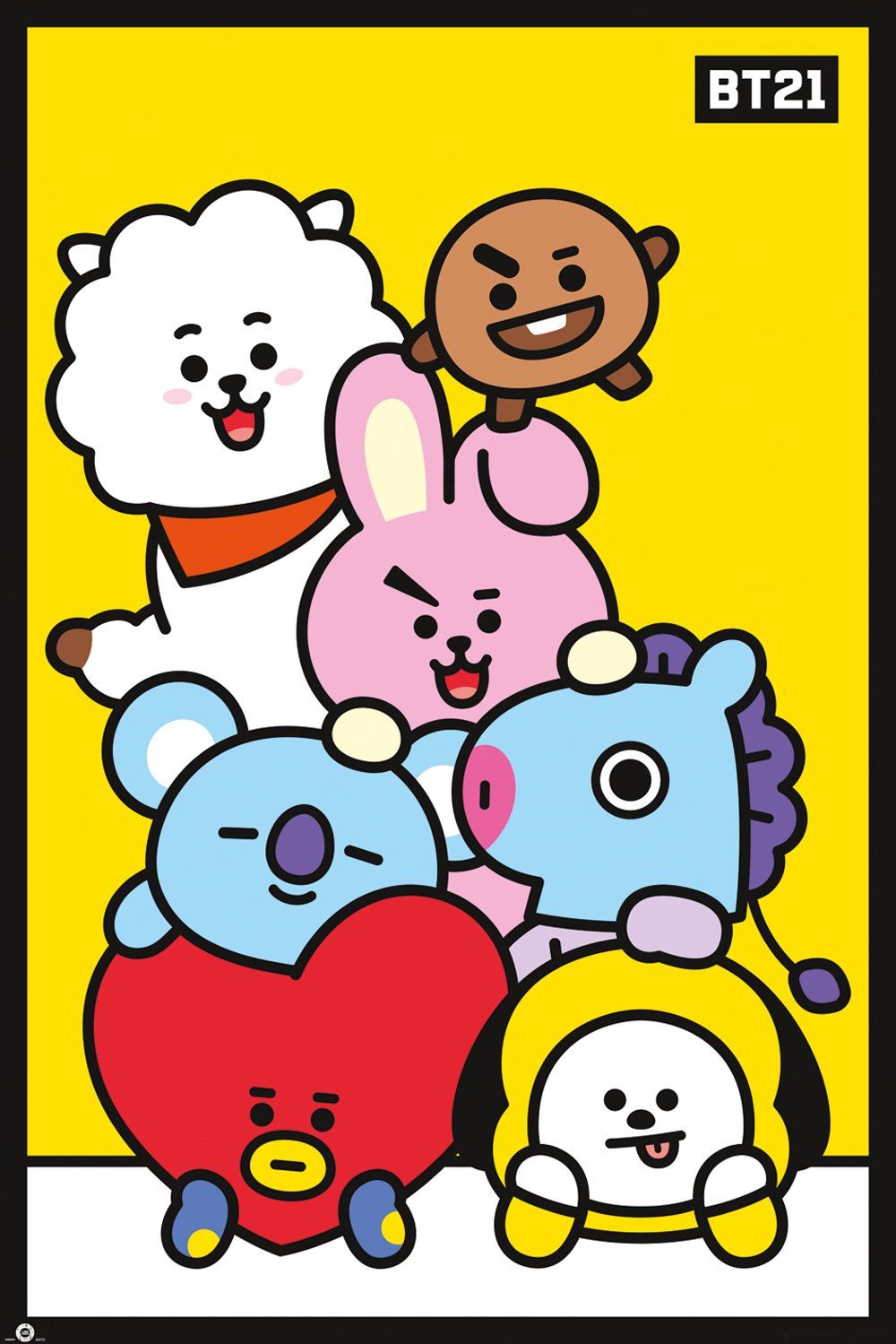 

Постер GB eye BT21 - Pileup Yellow Maxi Poster (GN0899) 610 x 915 мм