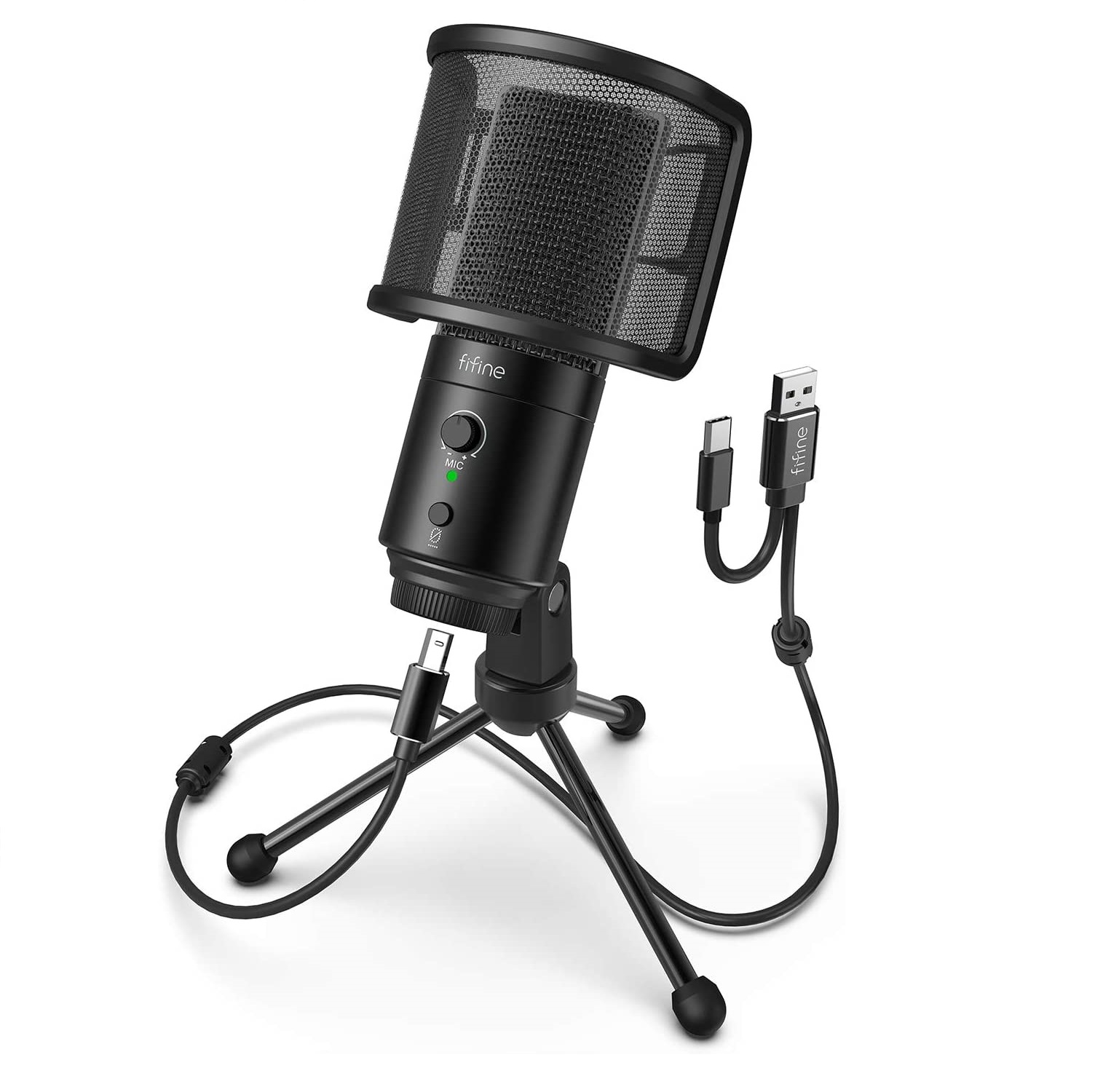

Микрофон Fifine K683A USB/USB C
