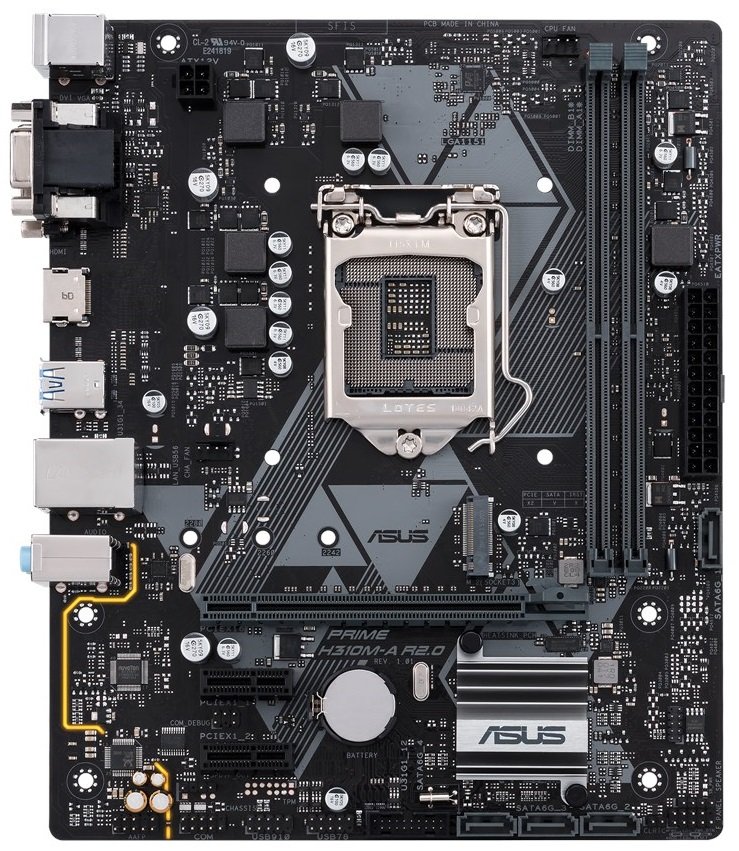 

Материнcкая плата ASUS PRIME_H310M-A_R2.0 s1151 H310 2xDDR4 HDMI-DVI-VGA mATX