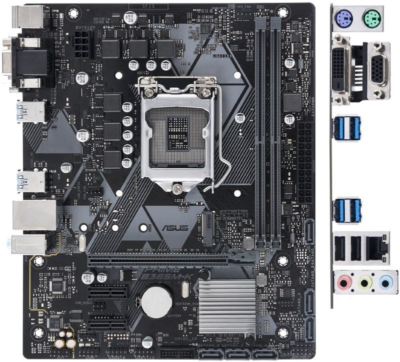 

Материнcкая плата ASUS PRIME_B365M-K s1151 B365 2xDDR4 DVI-VGA M.2 Socket 3 mATX