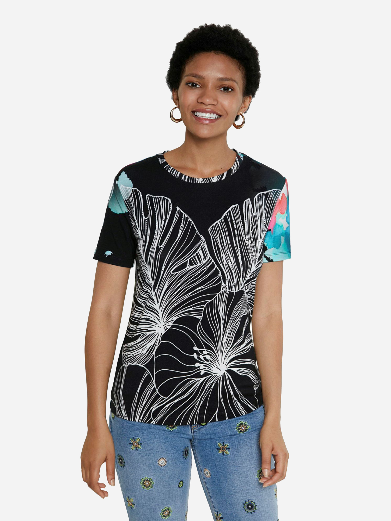 

Футболка Desigual 21SWTKDR-2000 M