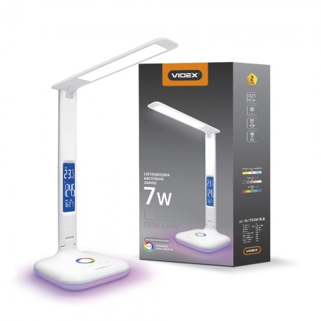 

Лампа LED настольная VL-TF05W-RGB 7W 3000-5500K 220V, 25052, Videx