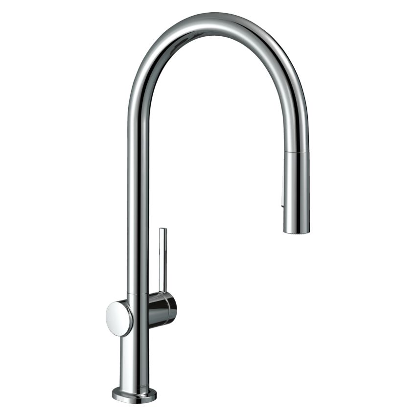 

Кухонный смеситель с выдвижной лейкой HANSGROHE TALIS M54 72801000 хром (77449)