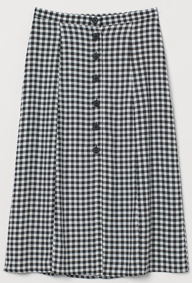 

Юбка H&M 1702-8591861 42 Черная с белым