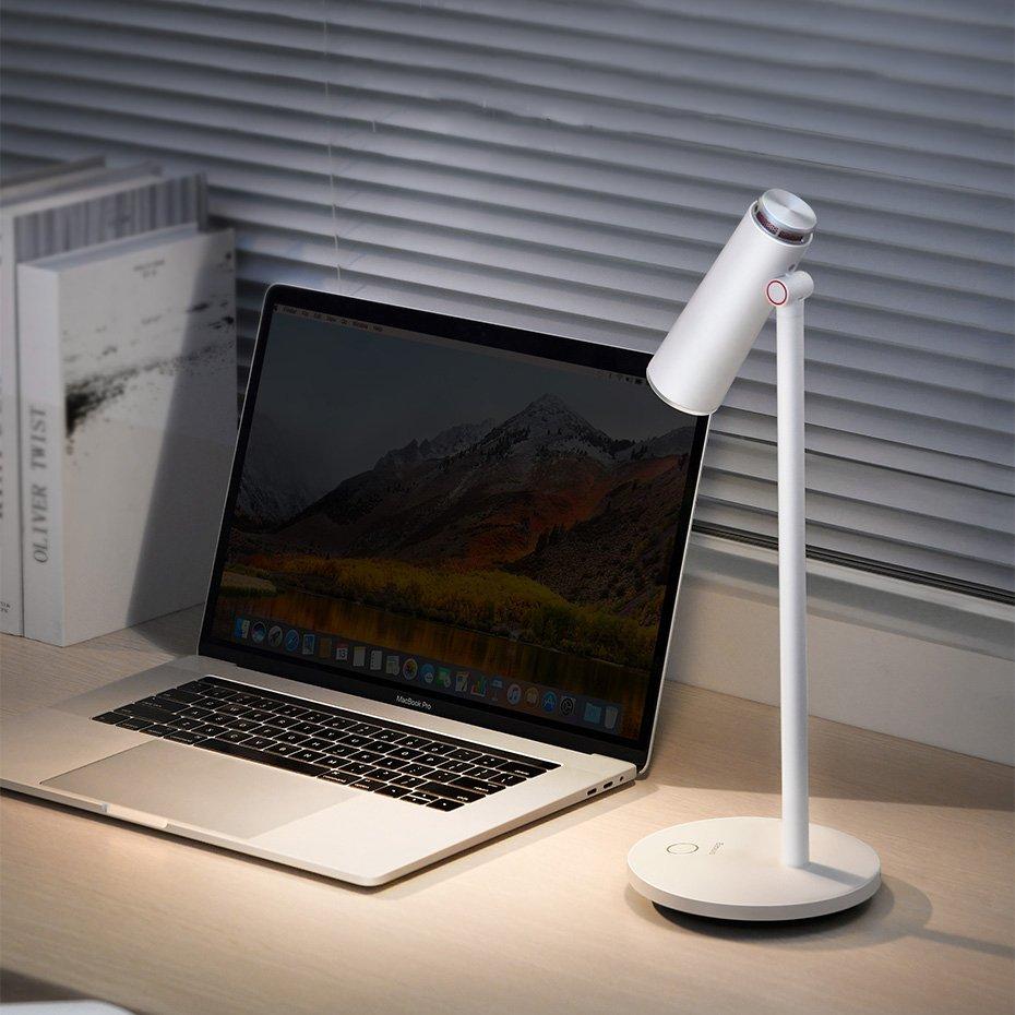 

Настольная аккумуляторная Led лампа Baseus i-wok Series Charging Office Reading Desk Lamp White (DGIWK-A02)