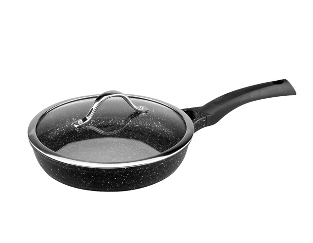 

Сковорода Vinzer Premium Granite Induction 24 см с крышкой