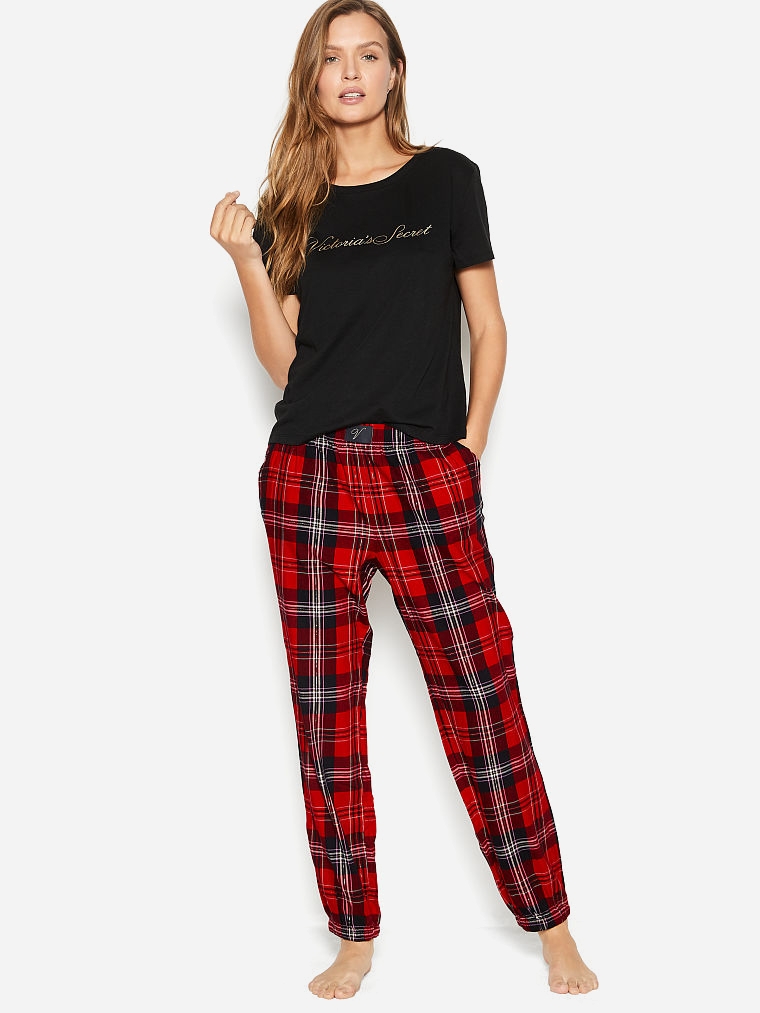

Пижама Victoria's Secret 18136139  Красный/Черный, Пижама Victoria's Secret 18136139 XL Красный/Черный
