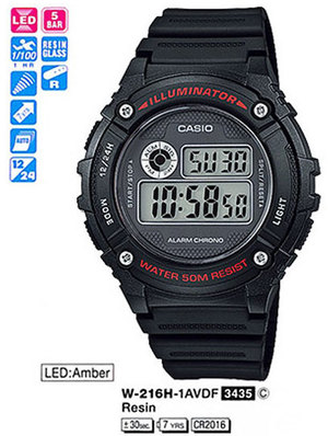

Часы CASIO W-216H-1AVEF