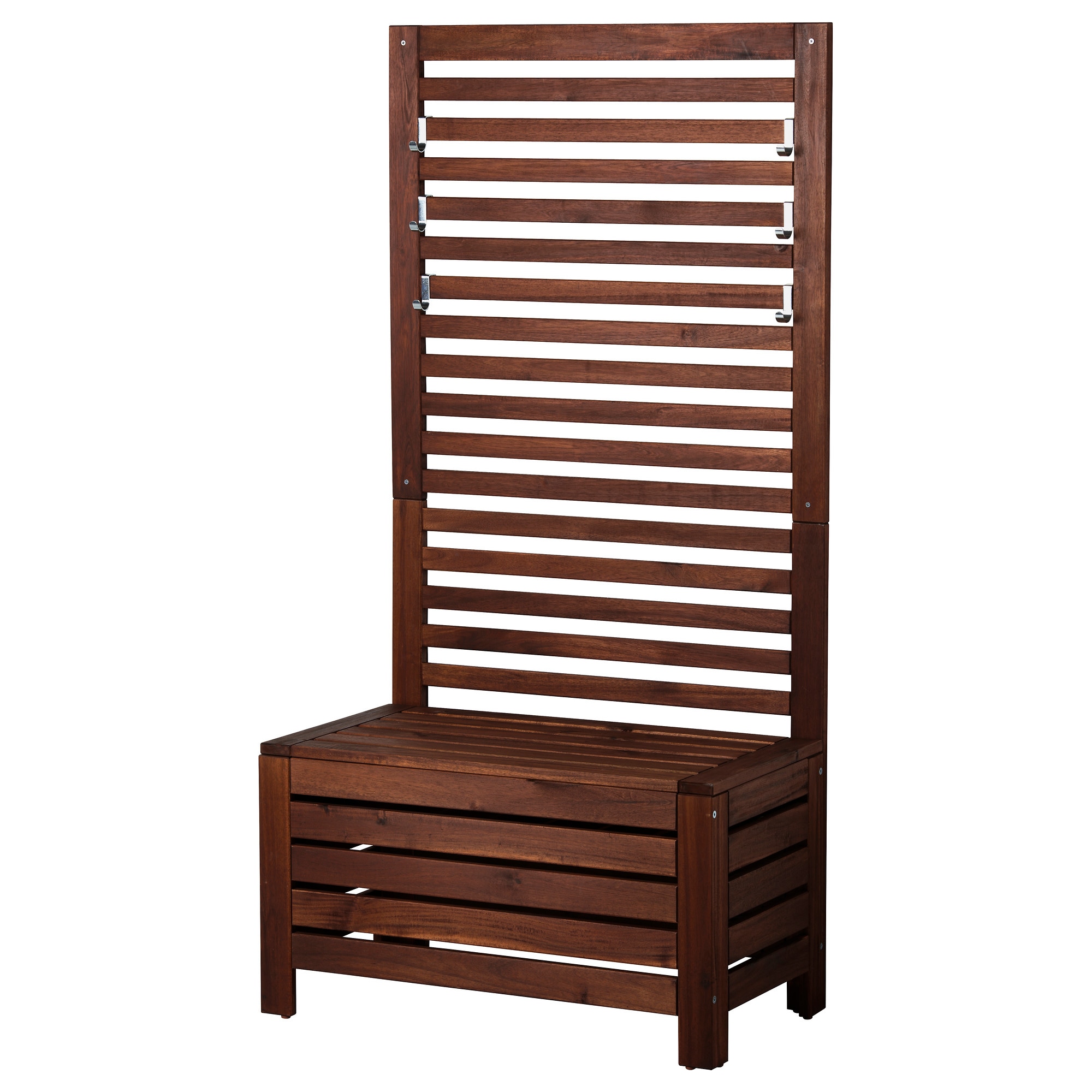 

Садовая скамья+панель IKEA ЭПЛАРО коричневая морилка 298.983.42