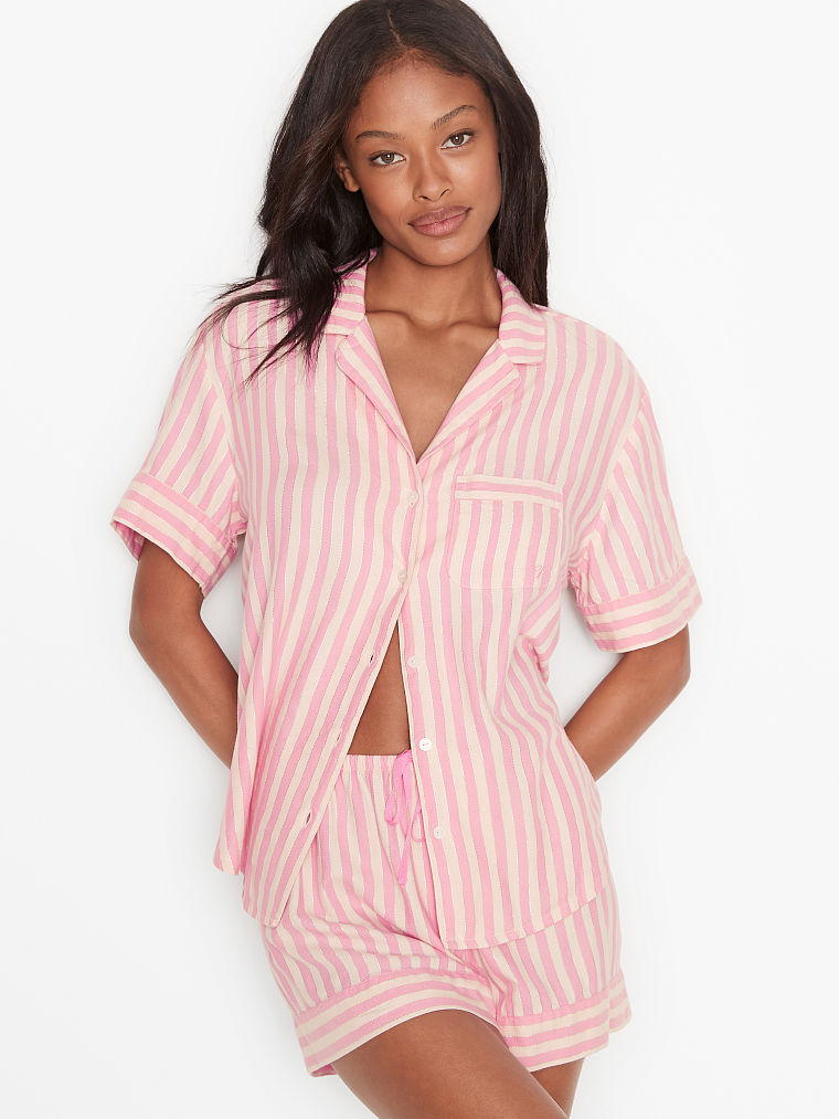 

Пижама Victoria's Secret 269960301 XL Белая/Розовая