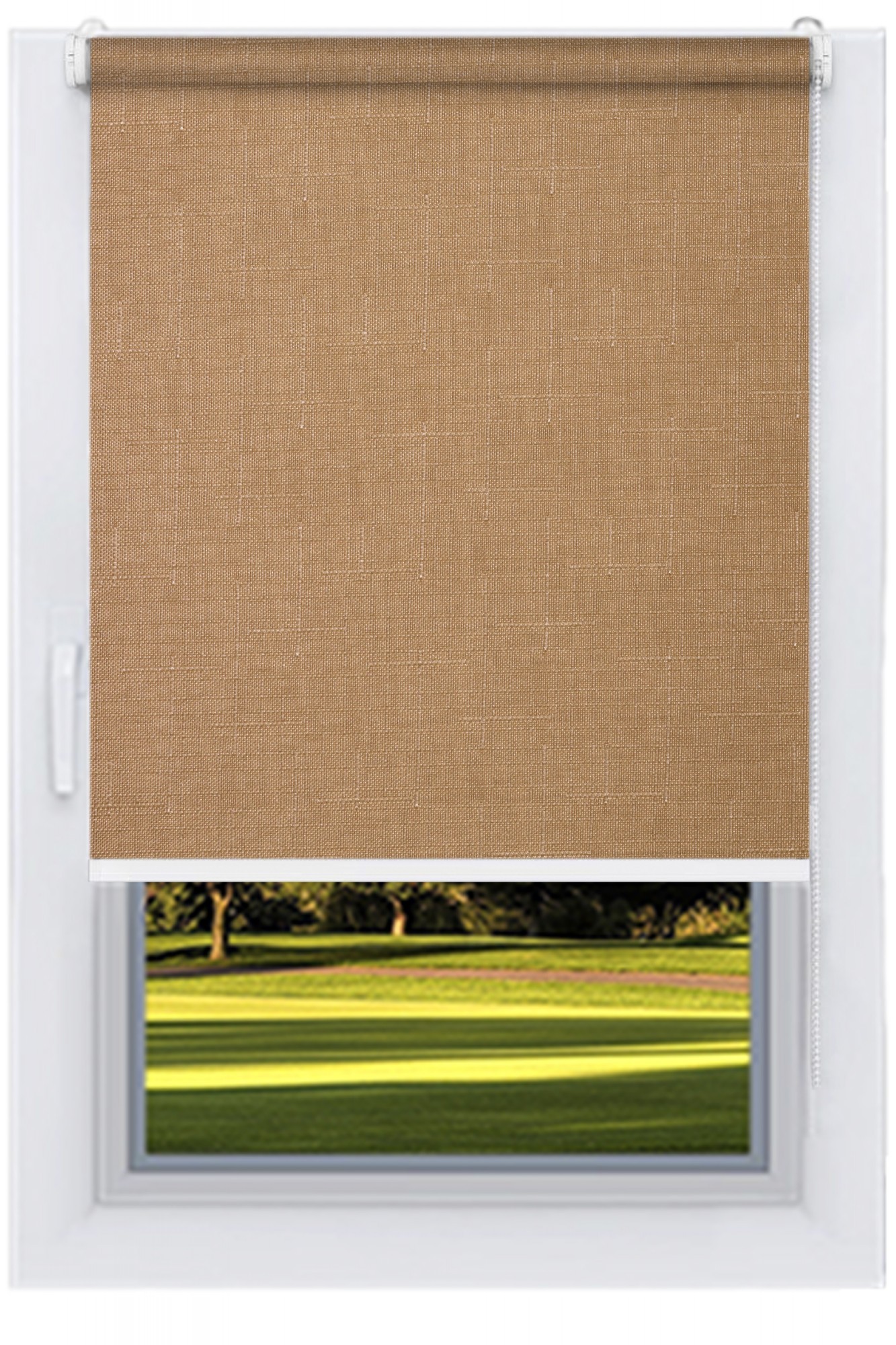 

Ролета тканевая DECOLUX 120х200 LEN Какао вал 32