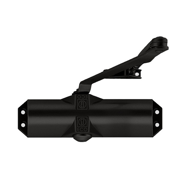 

Дверной доводчик ECO-Schulte TS-10D EN 2-4, Черный RAL9005, без тяги