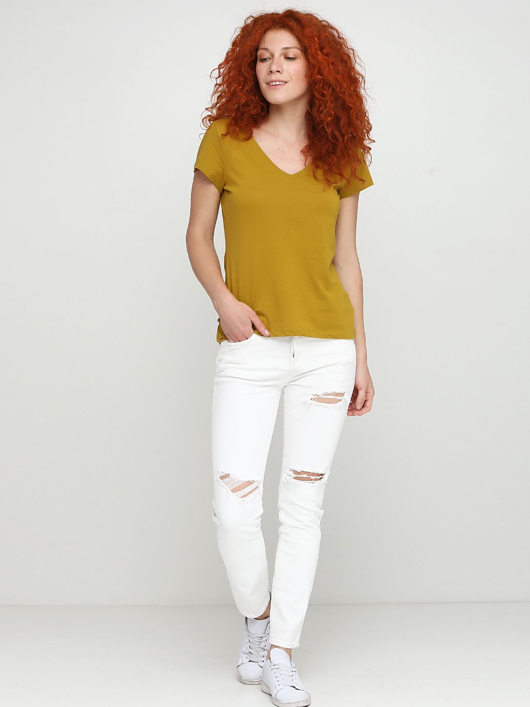

Джинсы H&M 0561659_02 29 Белые
