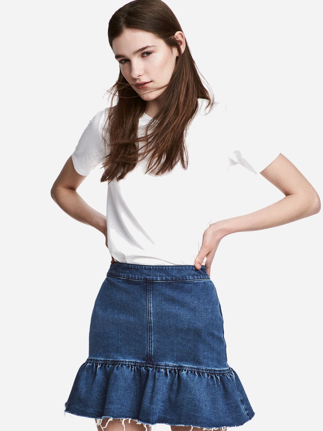 

Юбка джинсовая H&M 0493958_01 32 Синяя