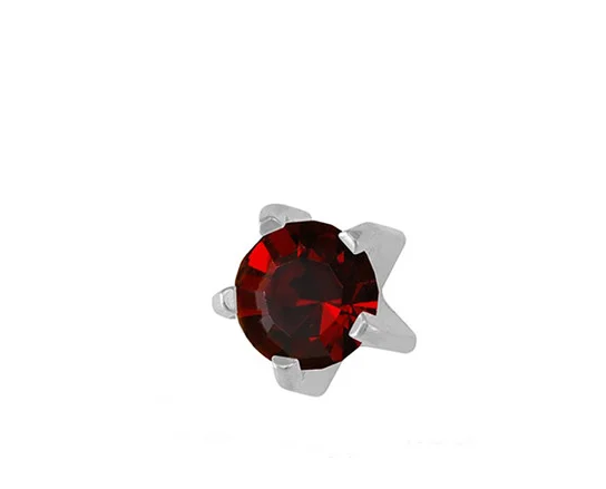 

Серьги-иглы для прокола мочки уха Studex M101W гранат 2мм