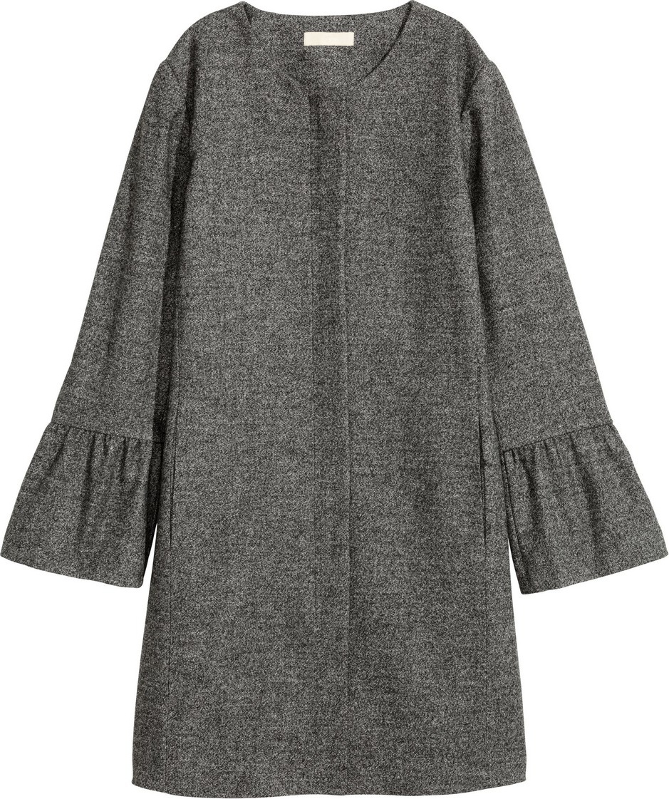 

Пальто H&M 0503076 32 Серое