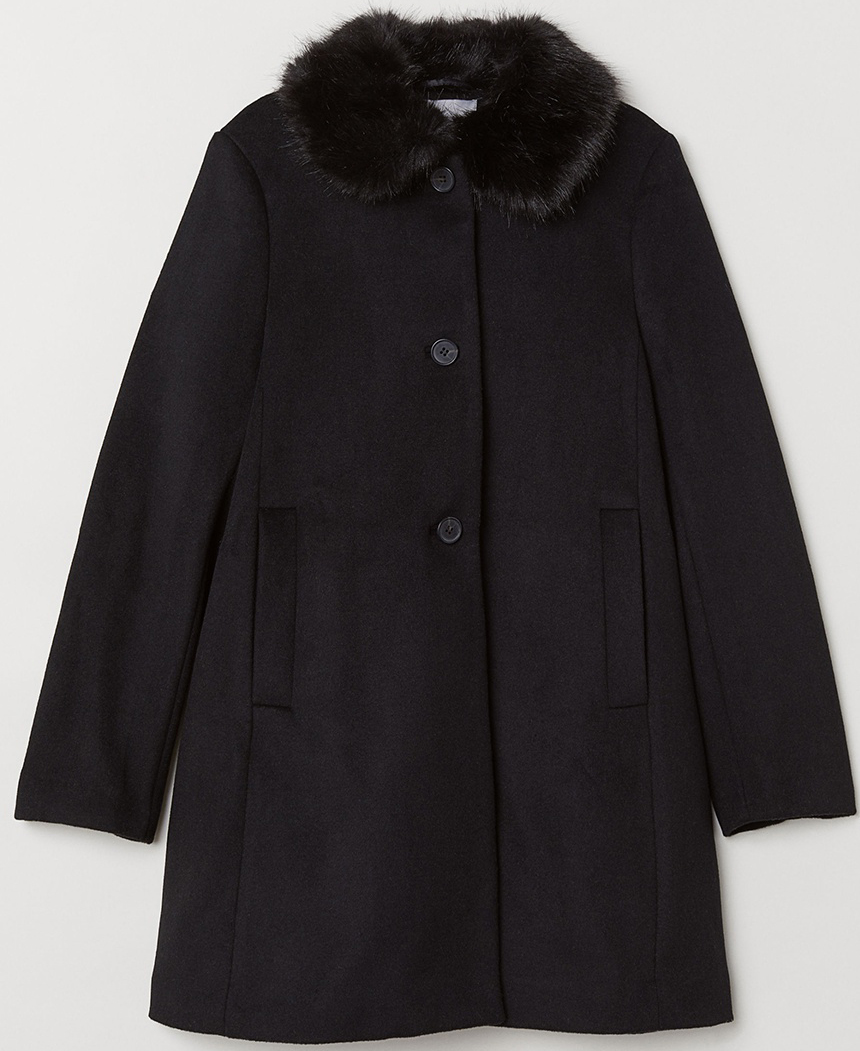 

Пальто H&M 0661802_02 40 Черное
