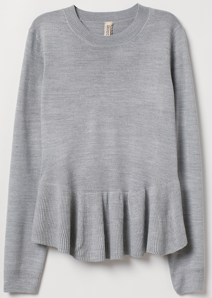 

Джемпер H&M 0715099_01 S Серый