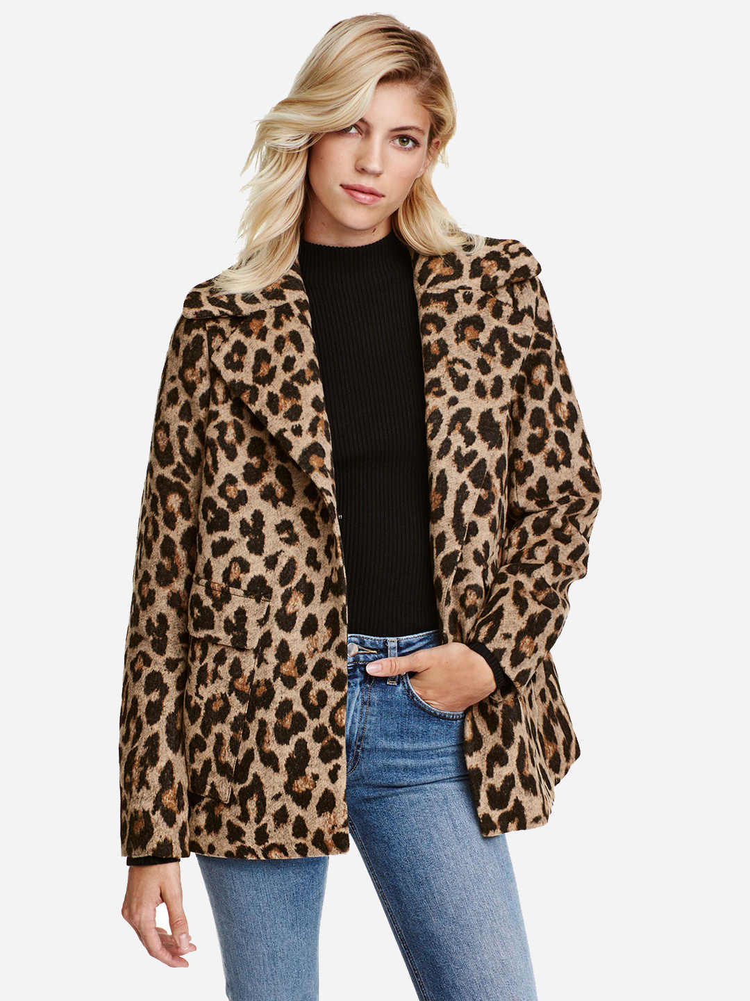 

Полупальто H&M 0444516_01 40 Леопардовое