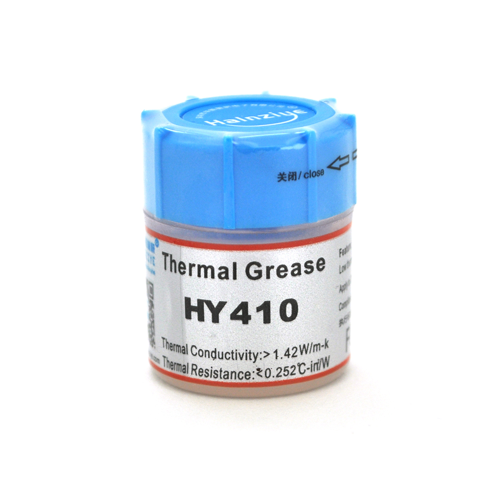 

Паста термопроводная HY-410 15g, банка, White, >0,925W/m-K,