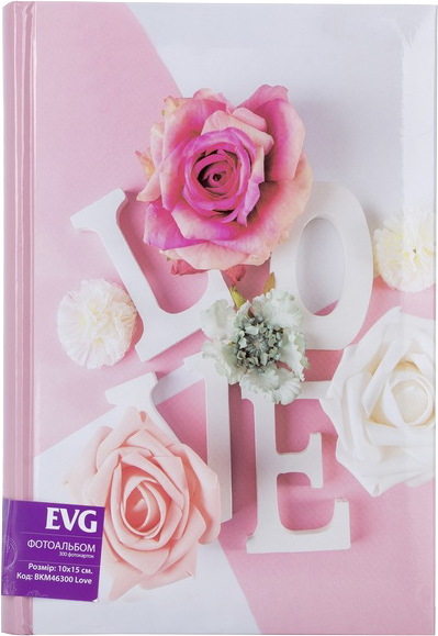 

Фотоальбом EVG Love 10x15x200 Ламинированный картон Розовый (BKM46200 Love)
