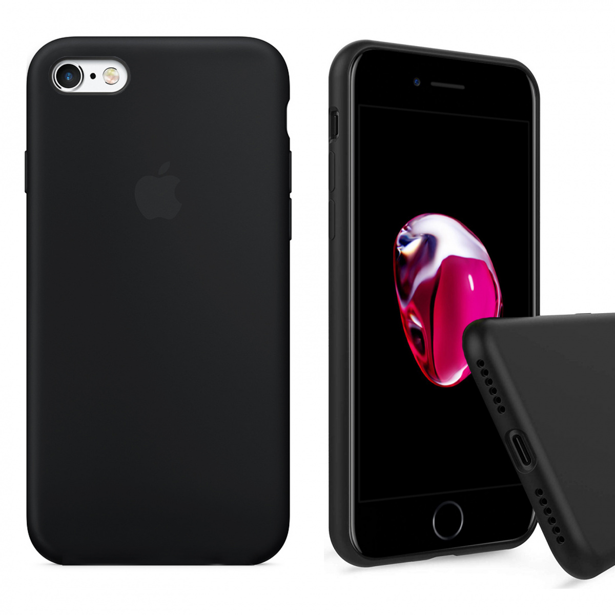Чохол Wemacy Silicone Full Case для iPhone 6/6s Black (AFC-0020 ...
