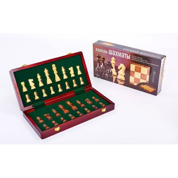 

Шахматы настольная игра деревянные ZOOCEN SN-4 (р-р доски 35см x 35см)