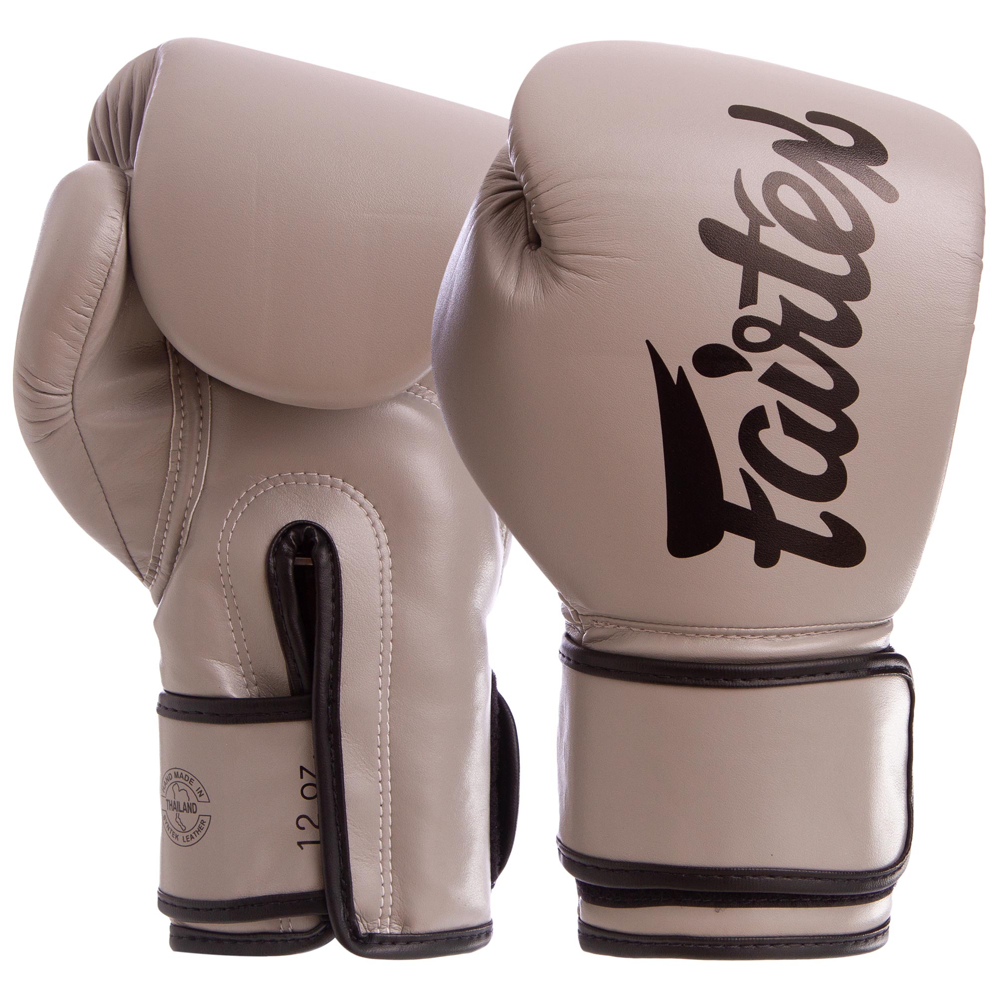 

Перчатки боксерские PU на липучке FAIRTEX серые, Размер 14oz