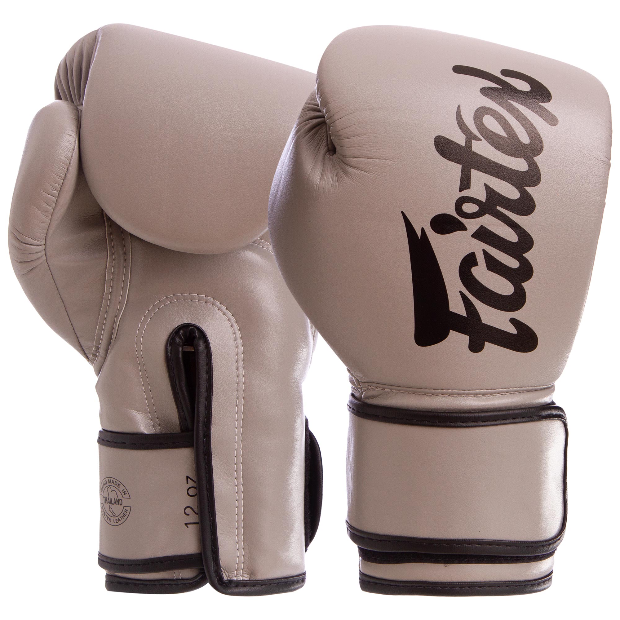 

Перчатки боксерские PU на липучке FAIRTEX серые, Размер 10oz
