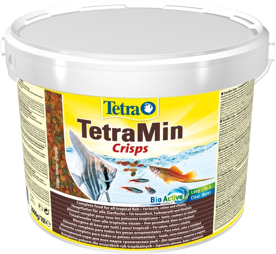 

Корм Tetra Min Crisps для аквариумных рыб в хлопьях 10 л (139497)