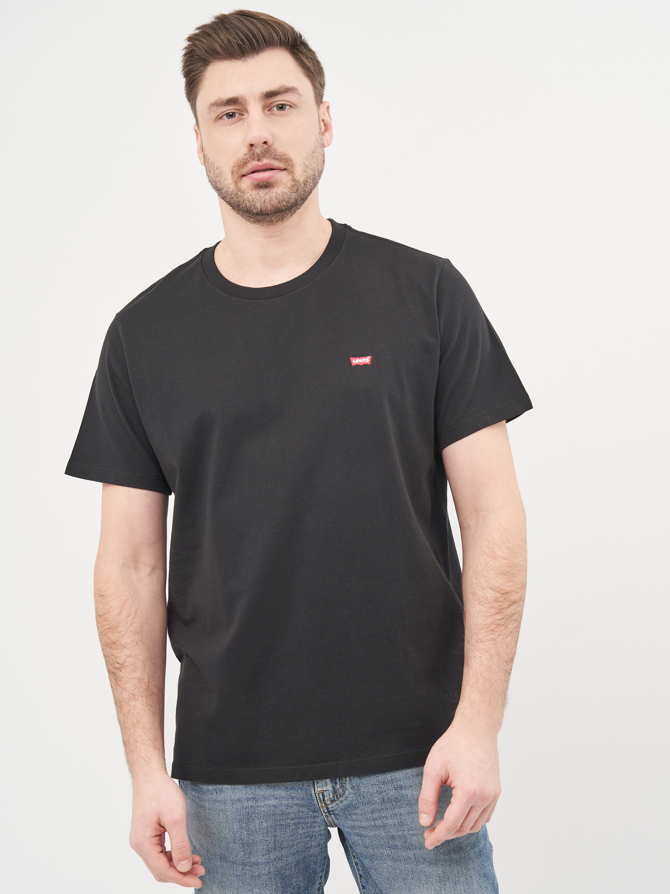 Акція на Футболка Levi's Ss Original Hm Tee Mineral Black 56605-0009 M Black від Rozetka