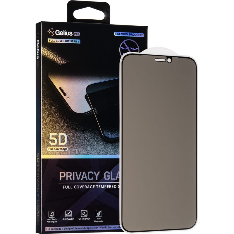 

Защитное стекло Gelius Pro Privasy Glass для iPhone 12 Mini Black