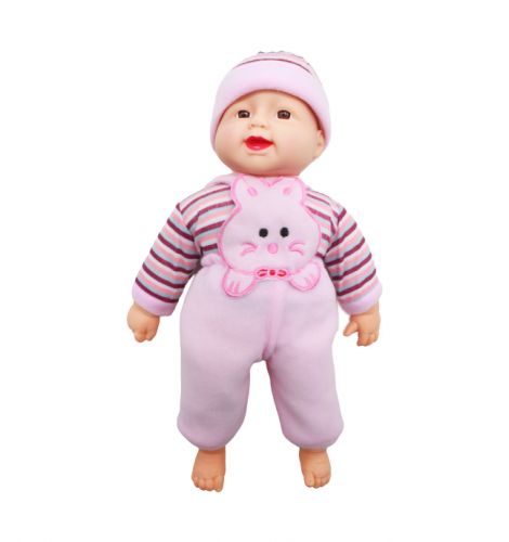 

Кукла-пупс WL Toys «Хохотун» 40 см в розовом (X1608-1)