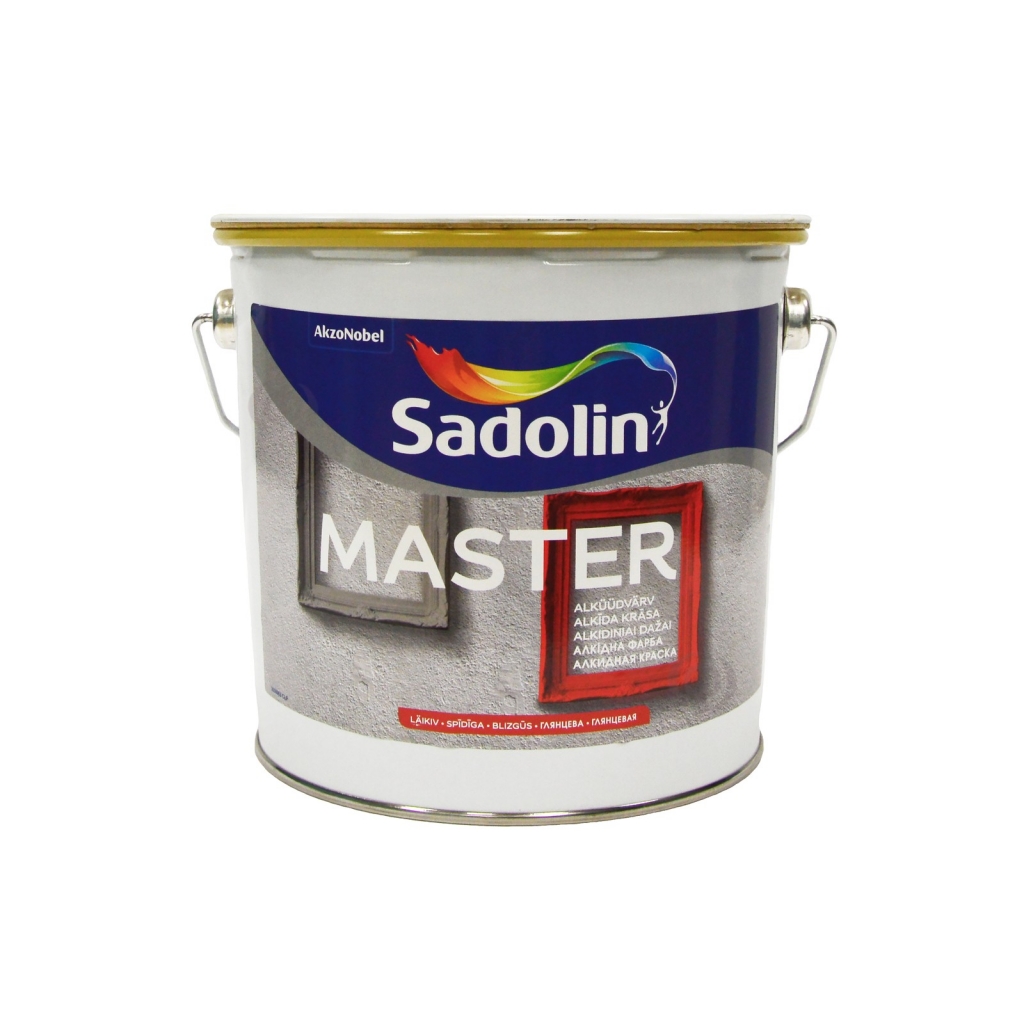 

Эмаль универсальная Sadolin Master 90 глянцевая белая BW База (BW) 2,5 литров
