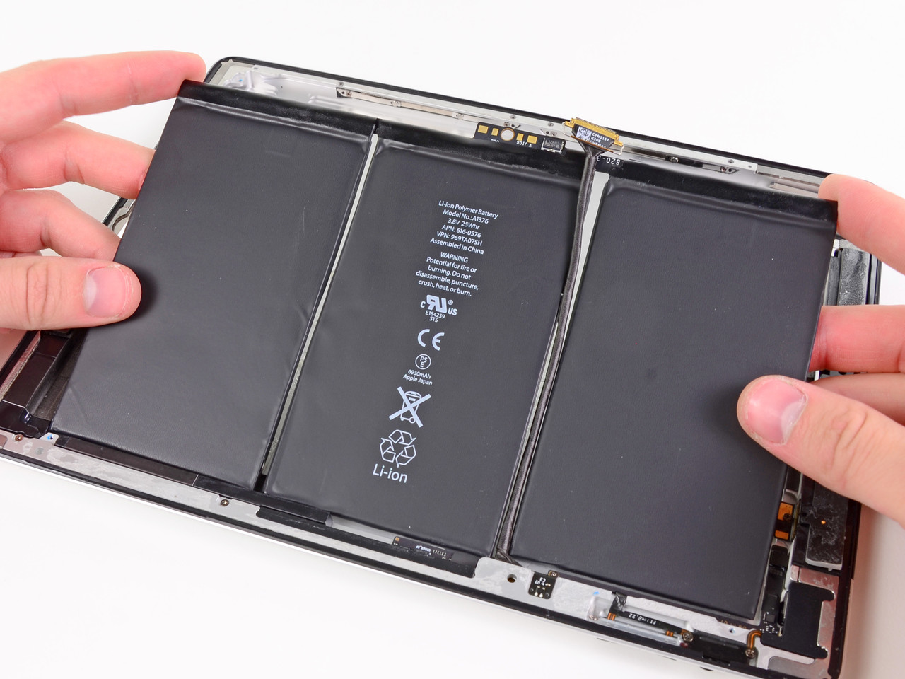 

Аккумуляторная батарея (АКБ) для iPad 3, iPad 4, (Li-polimer 3.7V 11500 мАч) High Copy