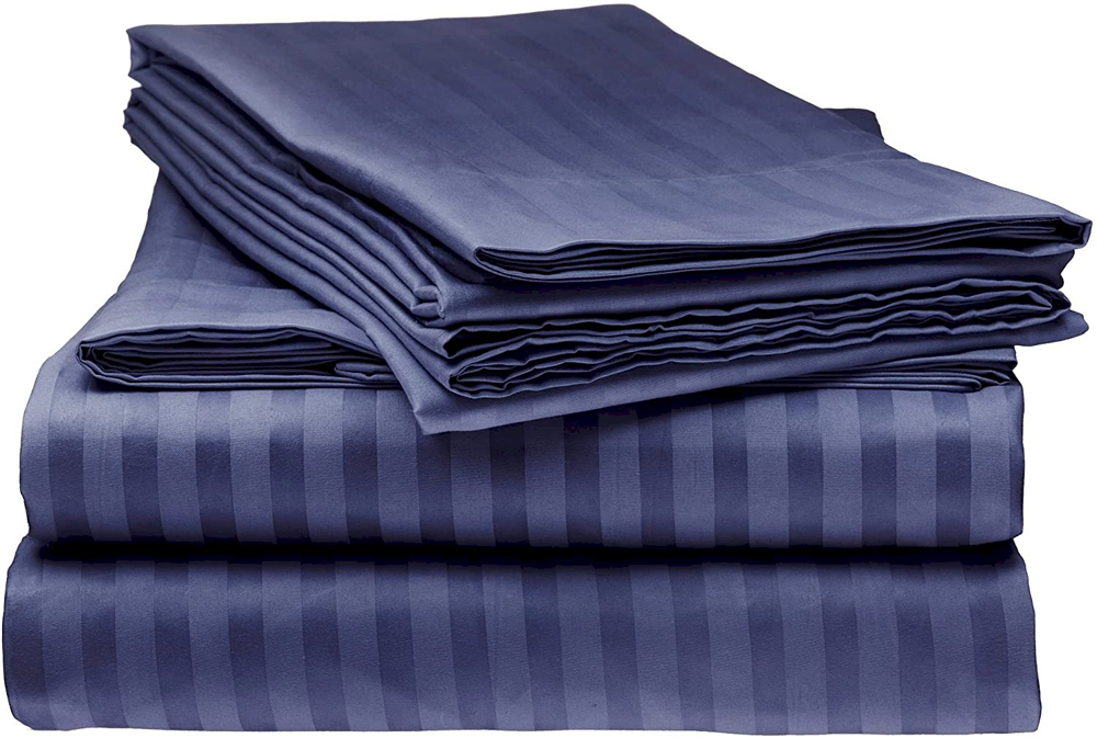 

Простынь натяжная U-tek Home Violet Night Stripe 150x200