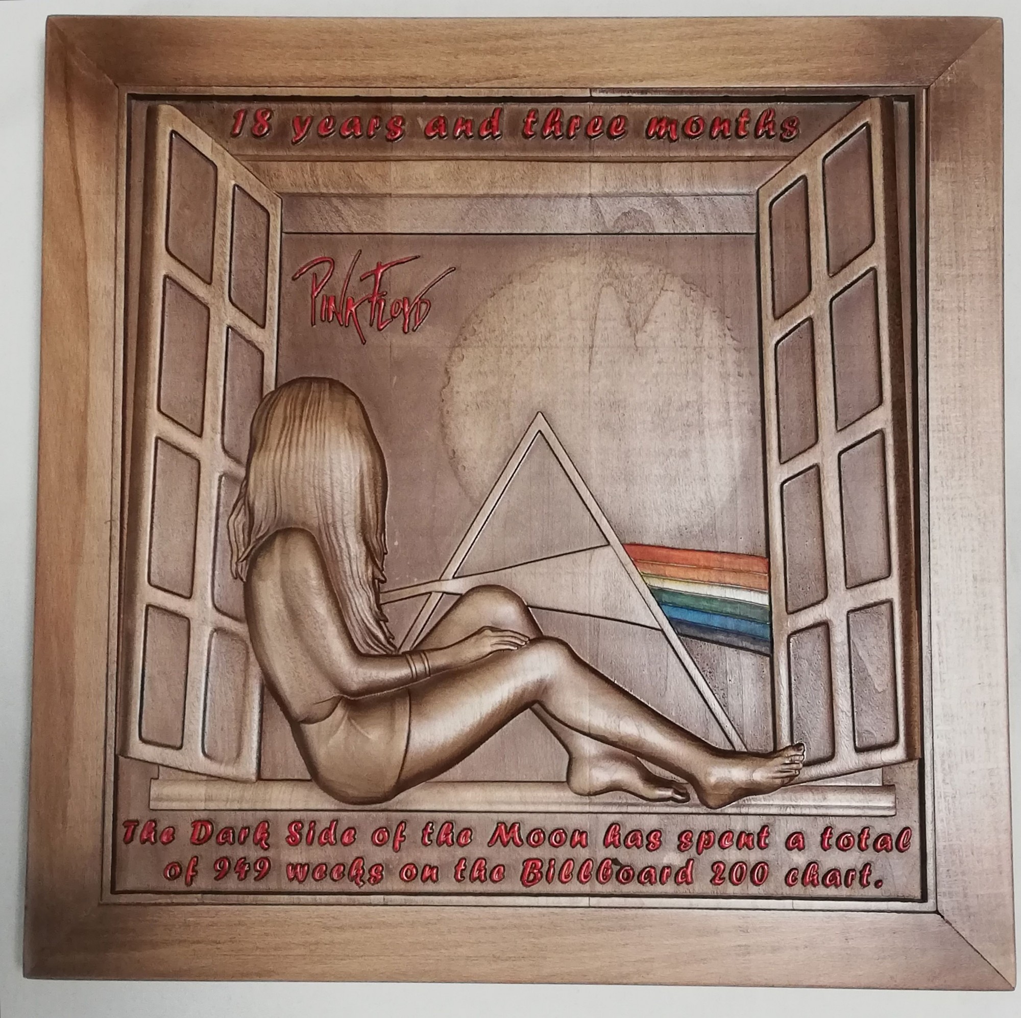 

Картина из дерева + коробка для винила ART-3D-WOOD Pink Floyd