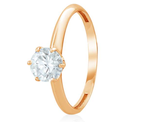 

Кольцо золотое с камнем SWAROVSKI Zirconia "Орлеан", КД4136SW, 16 размер