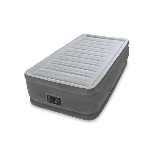 

Односпальная надувная кровать Intex 64412 + встроенный электронасос 220V Comfort-Plush Airbed With Built-In Electric Pump (99x191x46 см)