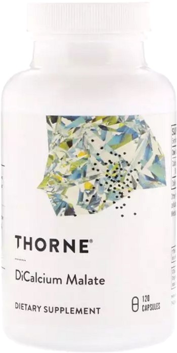 

Витамины Thorne Research Дикальций Малат, Dicalcium Malate, 120 Капсул (693749006503)