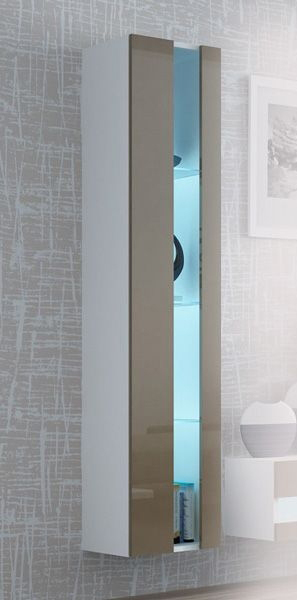 

Витрина подвесная Vigo New Cama Белый матовый + Латте глянец