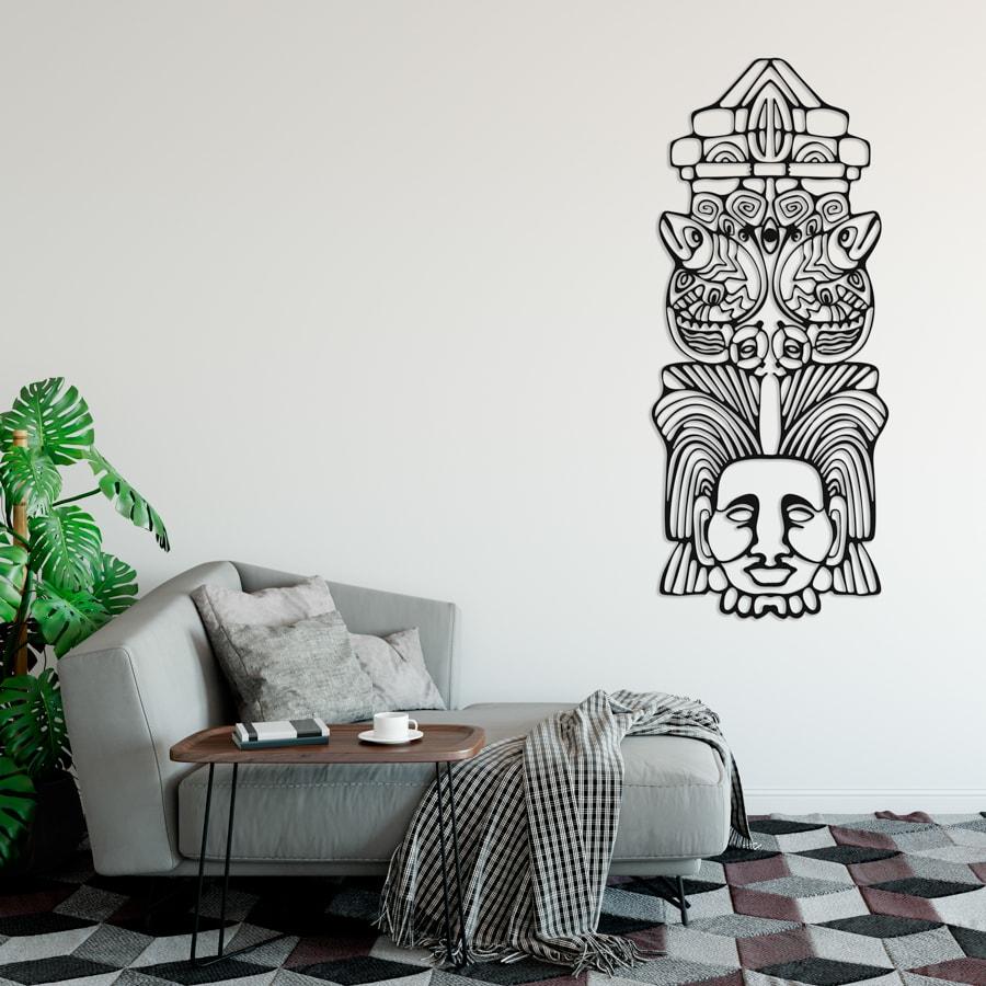 

Декор для стен. Панно из металла "Этническая маска Zulu" ​50*129 см