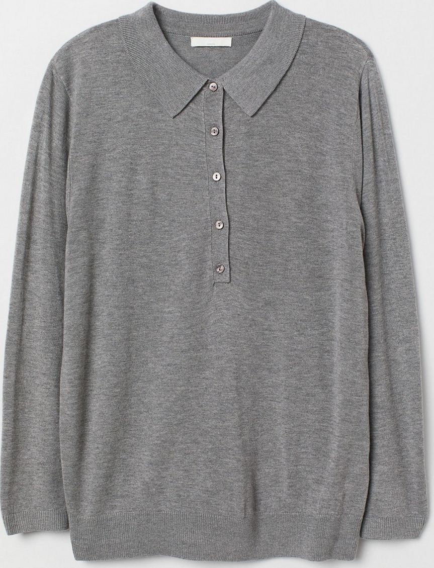 

Поло H&M 717664 S Серое