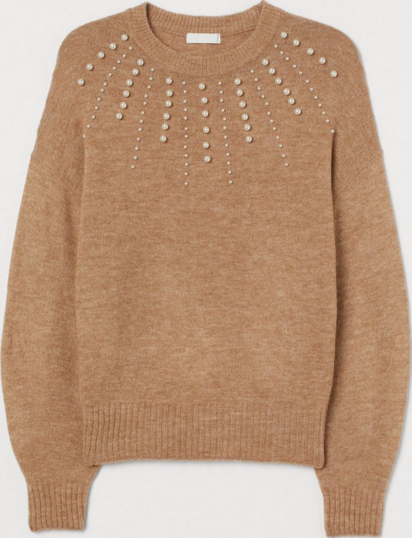 

Джемпер H&M 788455 XS Темно-бежевый
