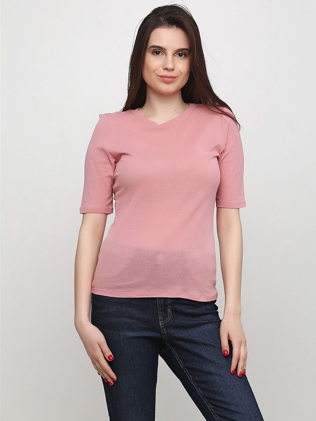 

Футболка H&M 491512 M Бледно-розовая