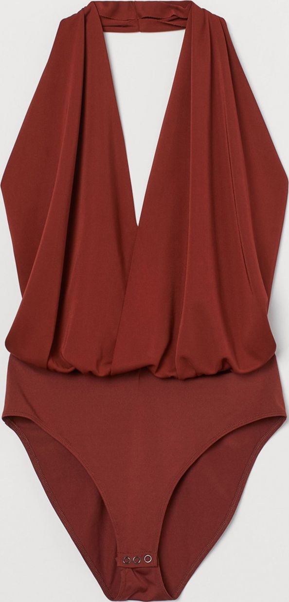 

Боди-блузка H&M 824178 XS Коричневая