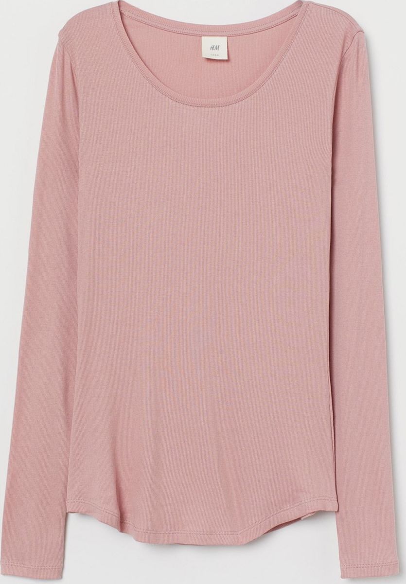 

Лонгслив H&M 516000 S Темно-розовый