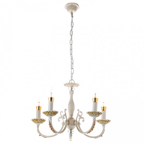 

Люстра подвесная Flora (FN005/5) винтажная 5 ламп Белый (MR09012)