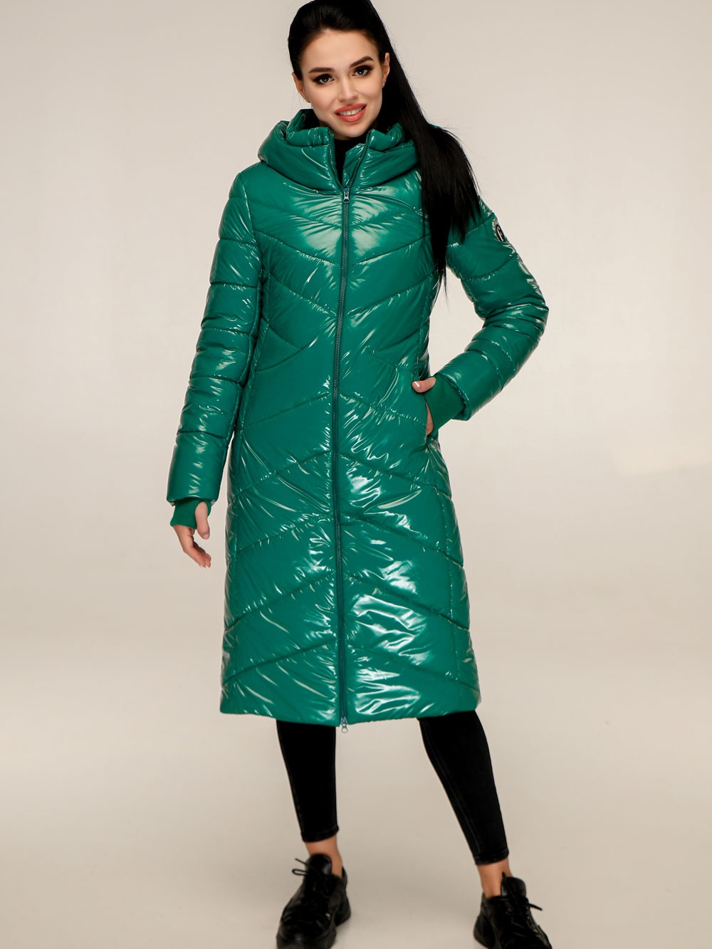 

Куртка Favoritti ПВ-1257-Лак  Зеленая, Куртка Favoritti ПВ-1257-Лак 46 Зеленая