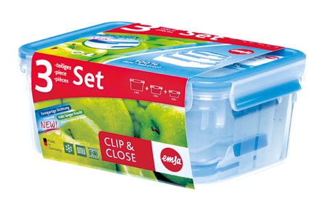 

Судок Emsa Clip&close 3d (набор из 3х контейнеров) EM508566